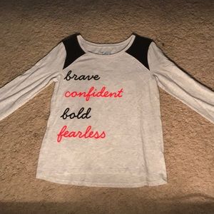 Grey Justice Shirt With Positive Words On It